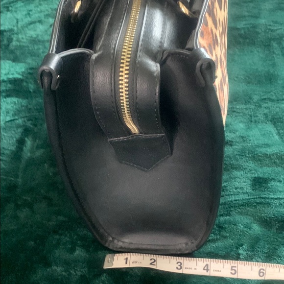 NWOT INC International Concepts Leopard Print Satchel in Brown and Black - Picture 3 of 7